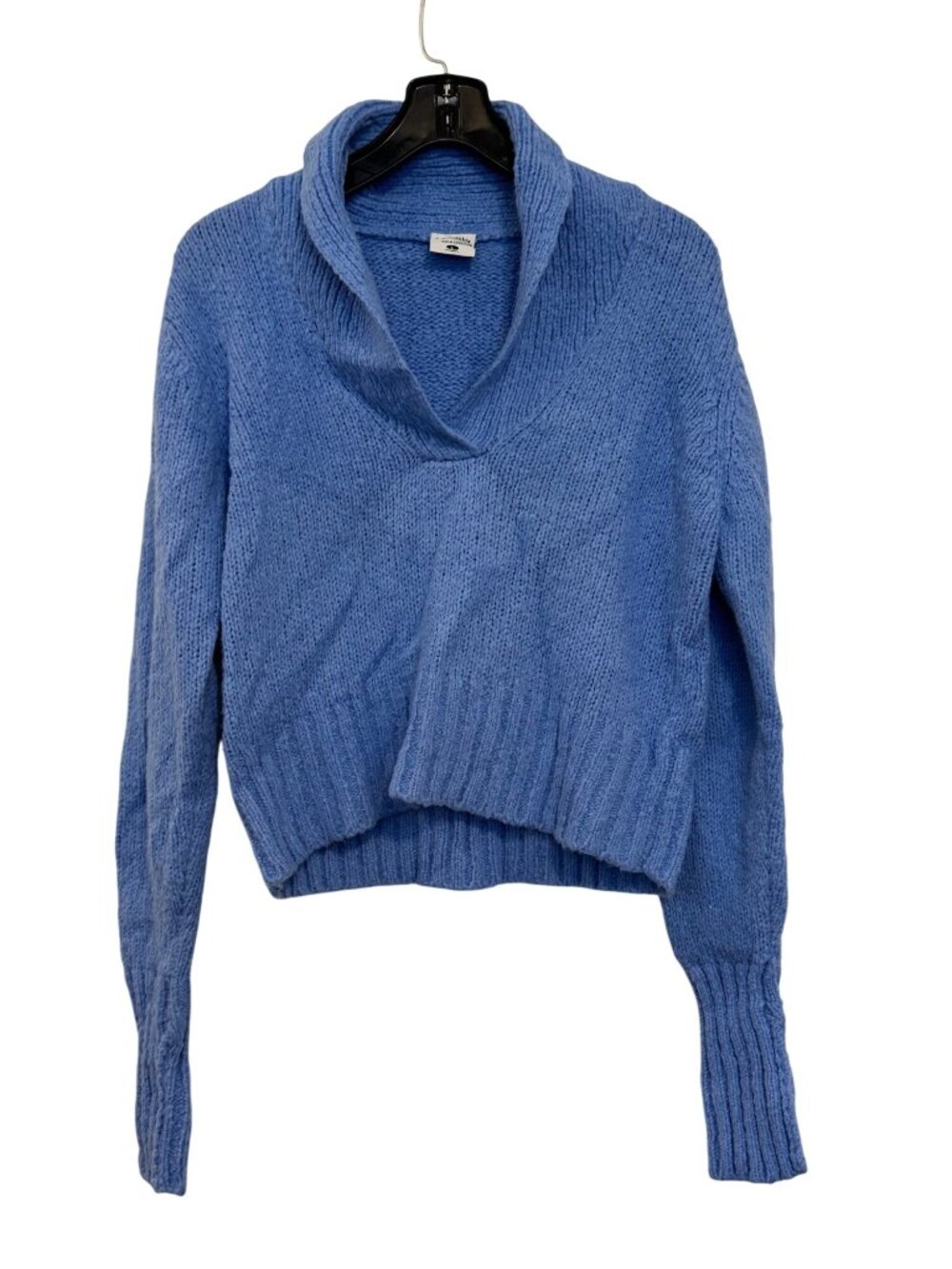 Columbia Womens Blue Knit Sweater Size Large Acrylic Wool Blend